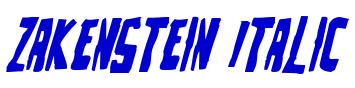 Zakenstein Italic 字体